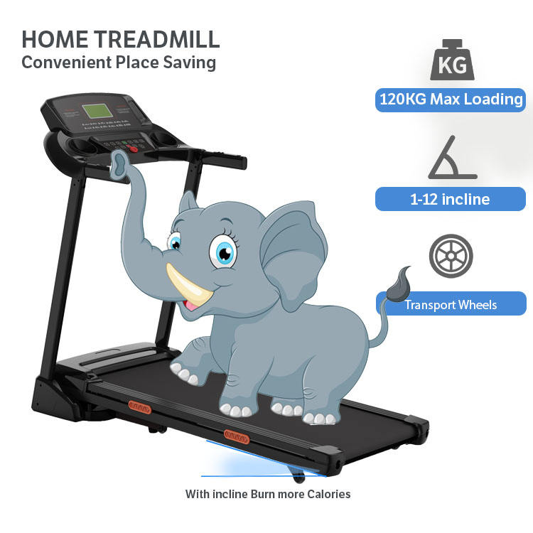 High Quality 1500*686*1270mm Product Size Caminadora Electrical Home Fitness Weight Heart Rate Testing Foldadle Walking Pad Treadmill