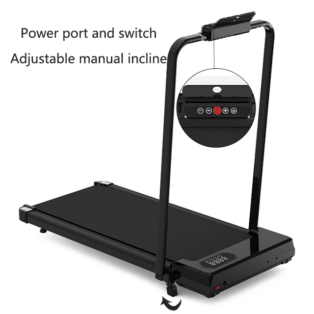 Newest Design Foldable Manual Incline Walking pad with Handrails